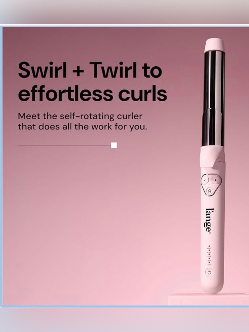 💖 L'ange Hair Le Curl 32 MM Self Rotating Curler - Blush